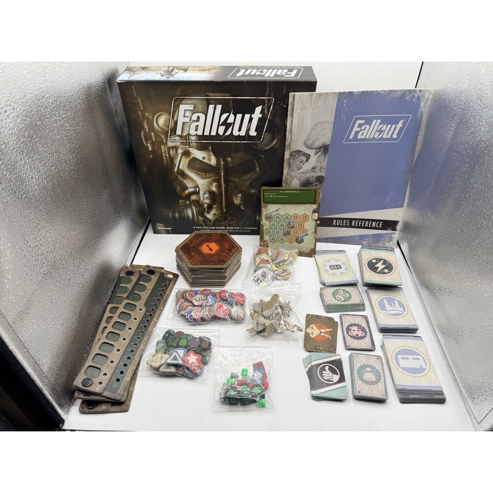 2017 Fantasy Flight Games Fallout A Post Nuclear Board Game For 1-4 - COMPLETE